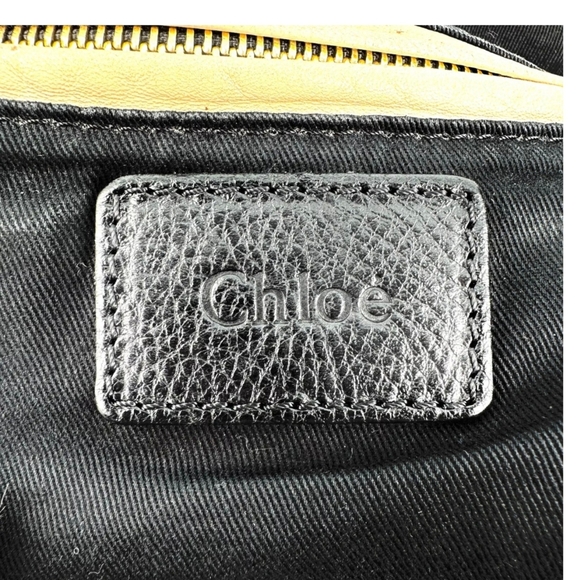 Chloe Black Leather Paraty With Gold Accents Satchel Bag - Picture 10 of 10